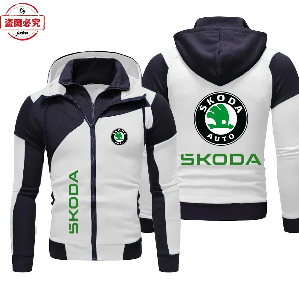 Jaqueta com logotipo da Skoda Racing, camisa de corrida, suéter casual masculino, jaqueta com logotipo do carro Skoda, tamanhos europeus, campeão mund