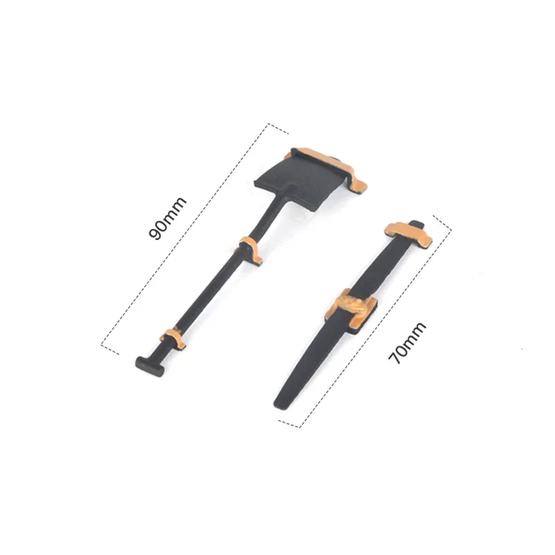 1 Set Mini Shovel Steel Plate for 1/10 RC Crawler Car Traxxas TRX4 Defender RC4WD D90 D110 Diy Parts