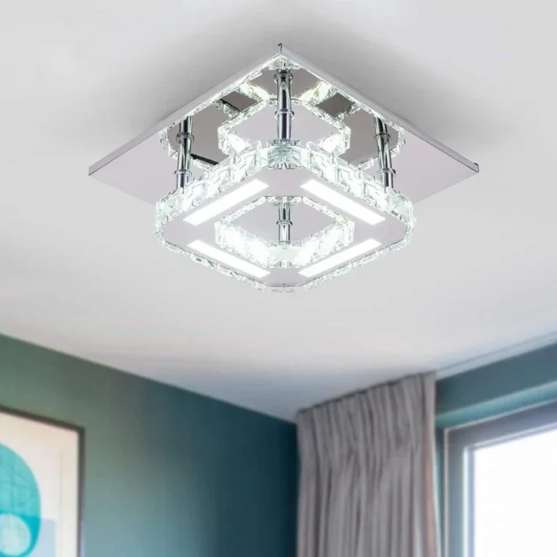 Decorative LED Ceiling Lamp Chandelier Crystal Chandeliers for Home Kitchen Bedroom Living Modern Dining Hall -Energy Efficient