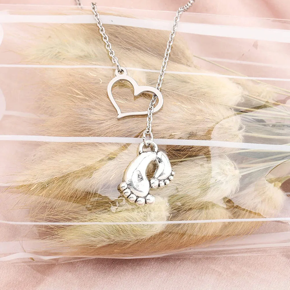 

Love Heart Necklace Mom Happy Mother's Day Pendant Mommy to Be Gift Pregnant Woman