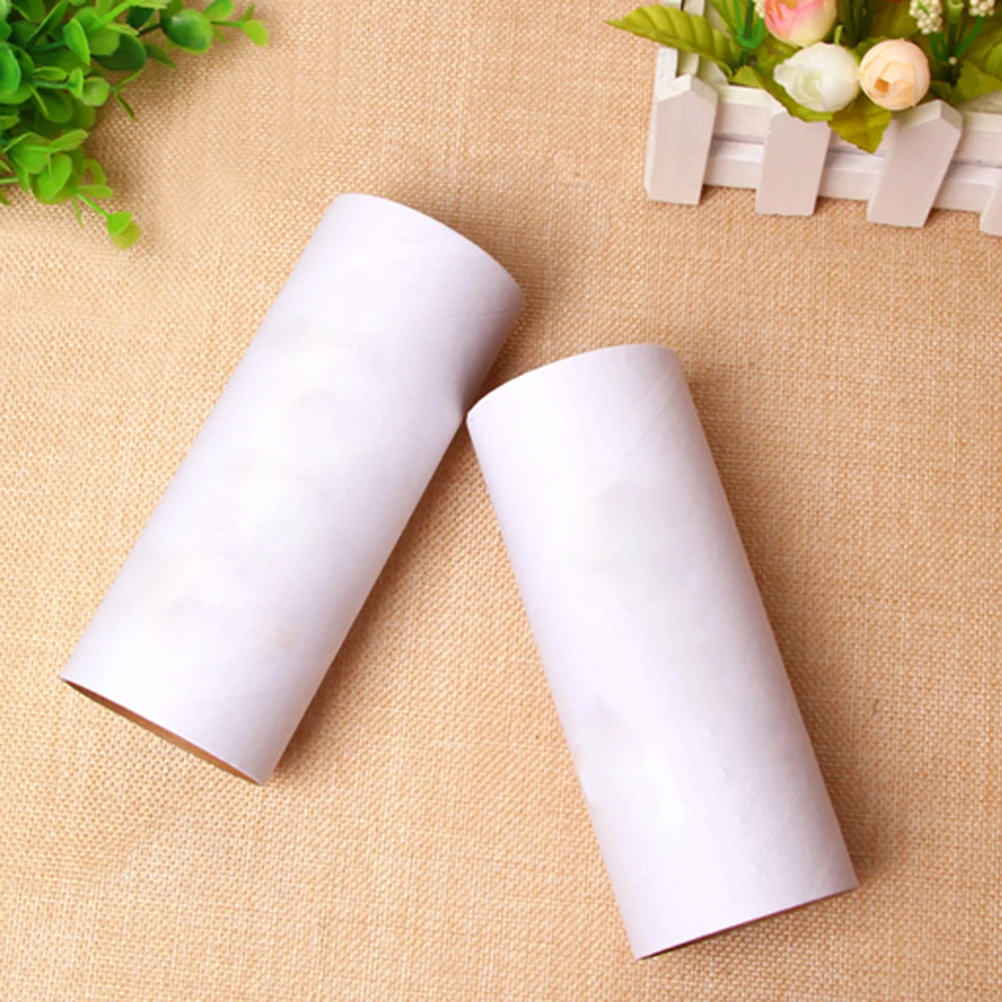 

10pcs Kraft Paper Tubes Cardboard Rolls For Art Drawings Paintings Storage Mailing Tubes Craft Projects Protector White Reusable