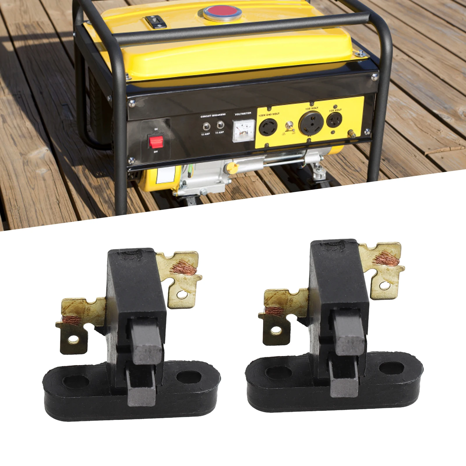 

2 шт. 2-3 кВт 5-8 кВт держатель угольной щетки медный угольный электродвигатель регулятор щетки аксессуары для генератора