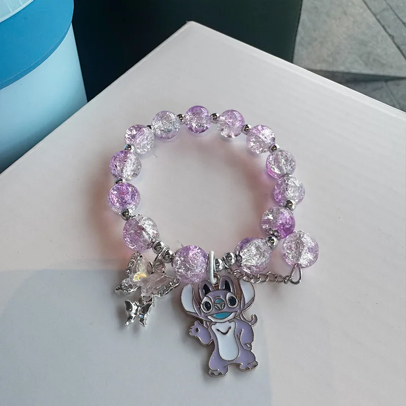 Anime Lilo und Stitch Cartoon Bild Kristall Armband Niedlichen Koreanischen Schmuck Freund Student Armband Dekoration Weihnachten Geschenke