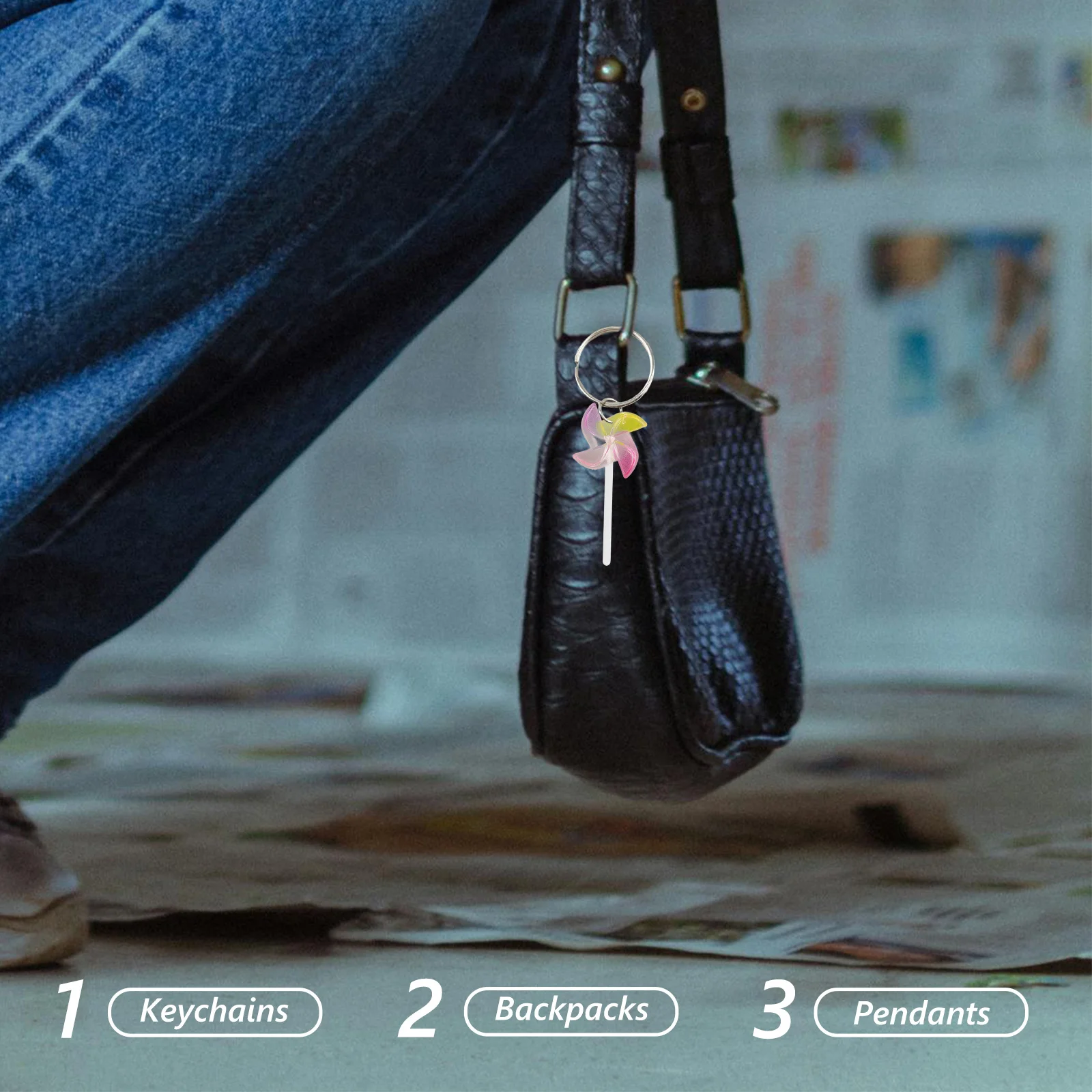 10 Buah Gantungan Kunci Resin Bentuk Lolipop untuk Proyek Kerajinan DIY, Liontin Gaya Kalung Gelang, Aksesori Dekoratif