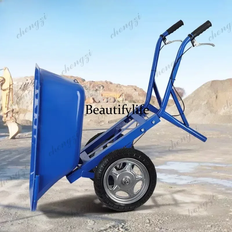 A81 Axle Truck, Agricultural Site Bucket Handling Wheelbarrow, Brake Push, Feed Transport