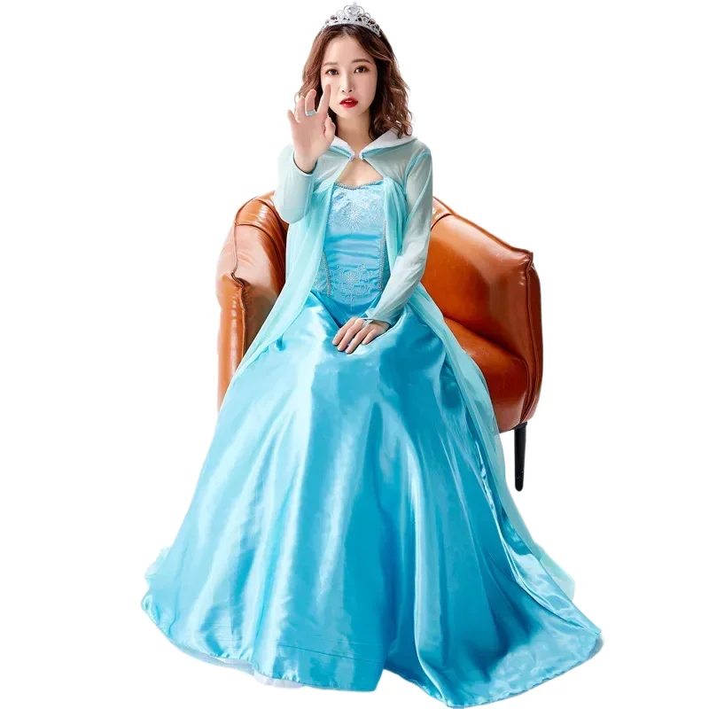 

Women's Halloween Princess Dress Adult Apparel Ice and Snow Odds Love Sha Ai Sha Princess Dress Cosplay Makeup Dance Party Ball