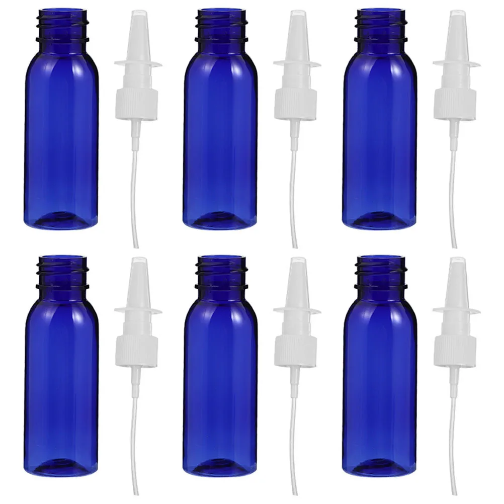 6 stücke Leere Spray Flaschen Nachfüllbare Kunststoff Nebel Spray Flasche Feine Mister Für Nasen Mund Wunde Pflanze Gesichts Reise Verwenden kleine