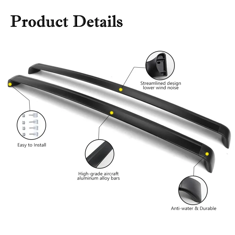 Cross Bar for Tesla Model Y Juniper (2020-2026+) Lockable Roof Racks Compatible with Model Y Rooftop Luggage Cargo Carrier