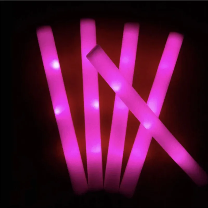 12/15/30/60 Stuks Glow Sticks Bulk Kleurrijke RGB LED Glow Foam Stick Cheer buis Donker Licht voor Kerst Verjaardag Bruiloft Feestartikelen - afbeelding 1