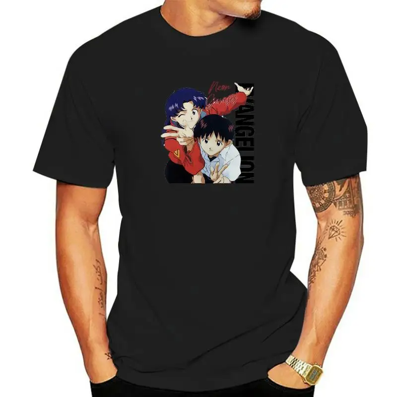 Ikari Shinji Graphic T Shirts Harajuku Casual Anime EVA Oversized T-shirt Streetwear Manga Tshirts Fashion Tops Tees Men Cotton