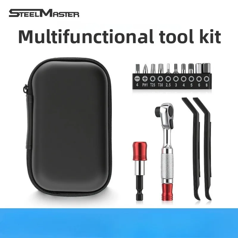 

Portable Toolkit Multifunctional Repair Tool Bag Ratchet Wrench Kit Tire Lever Mini Pump Tools Set Bike Accessories