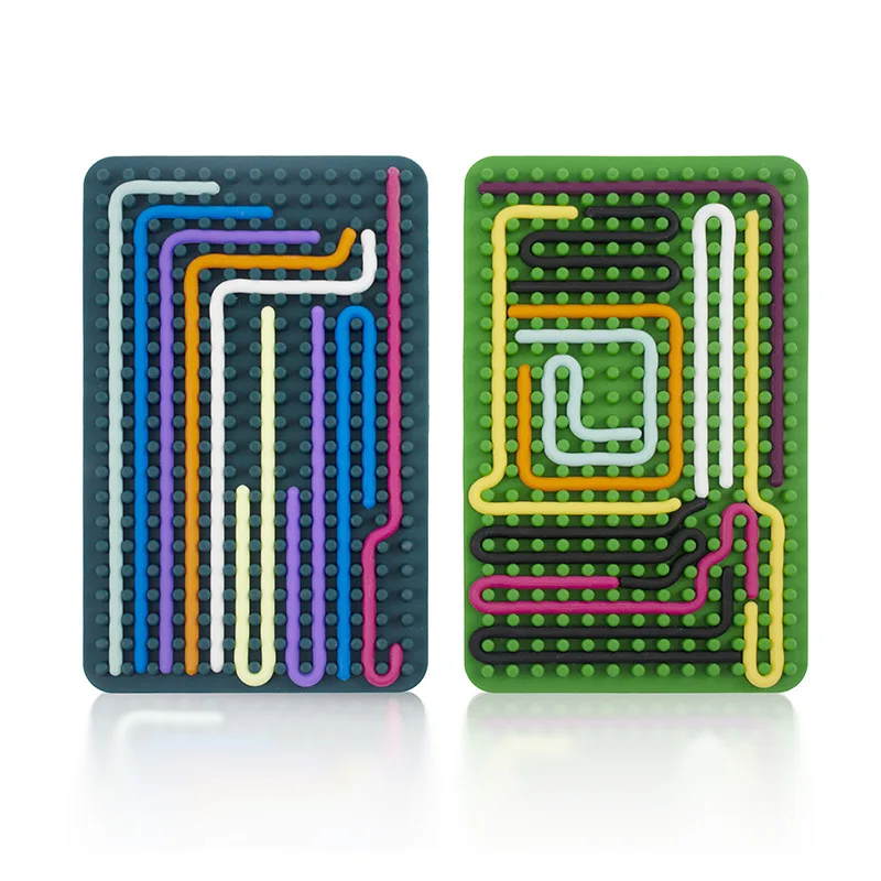 子供の感覚活動ボード,運動技能モンテッソーリおもちゃ,リラックスしたストレス,カラフルなシリコンロッド,旅行おもちゃ,ホットギフト