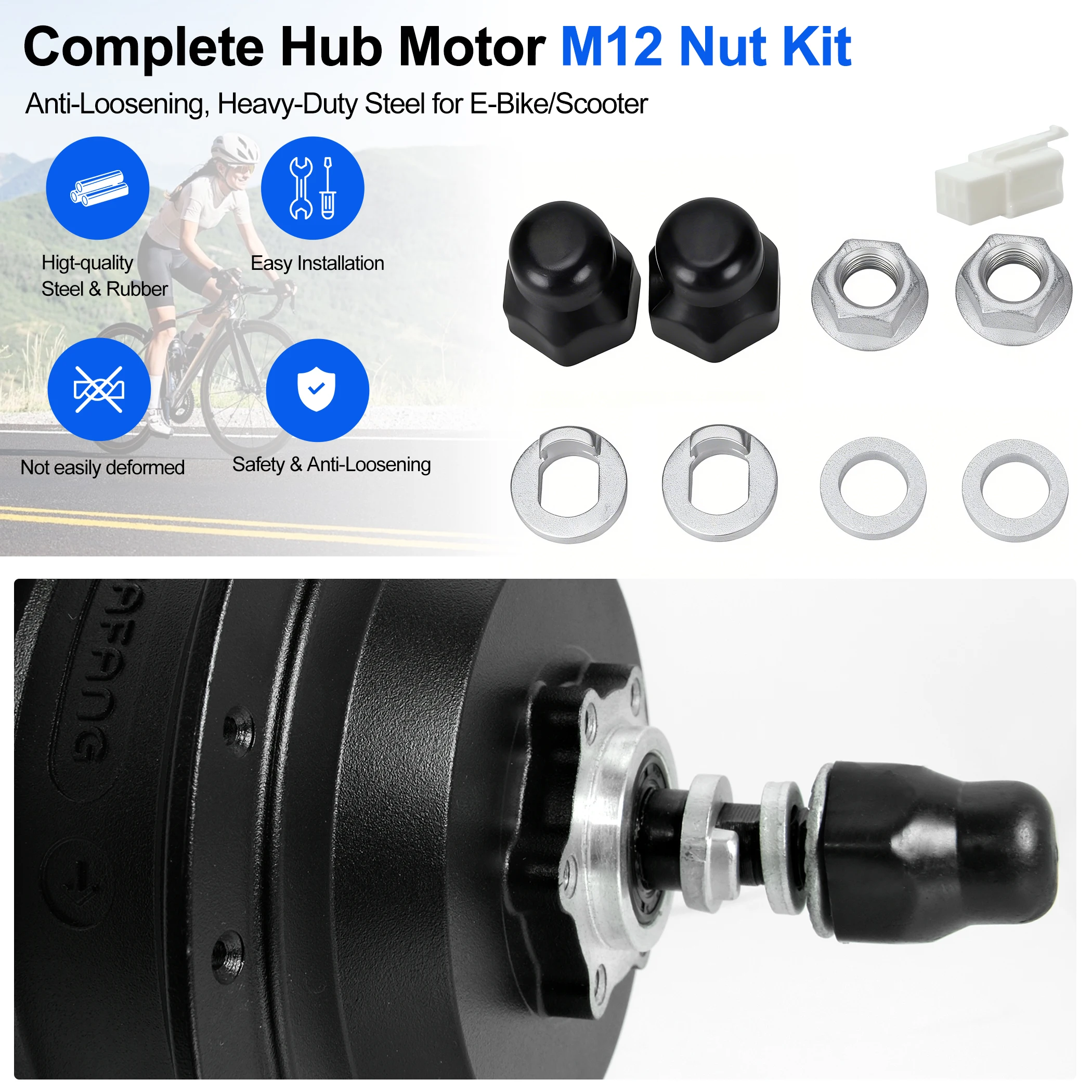 Motor Axle Nut M12 M14 M16 for - Kelly Kls7230S Controller ulasan dan harga