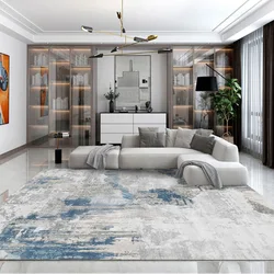 Light Luxury Splashing Ink Living Room Large Area Carpet Bedroom Decor Rugs Non-slip Floor Mat Lounge Rug Hotel Lobby Carpets