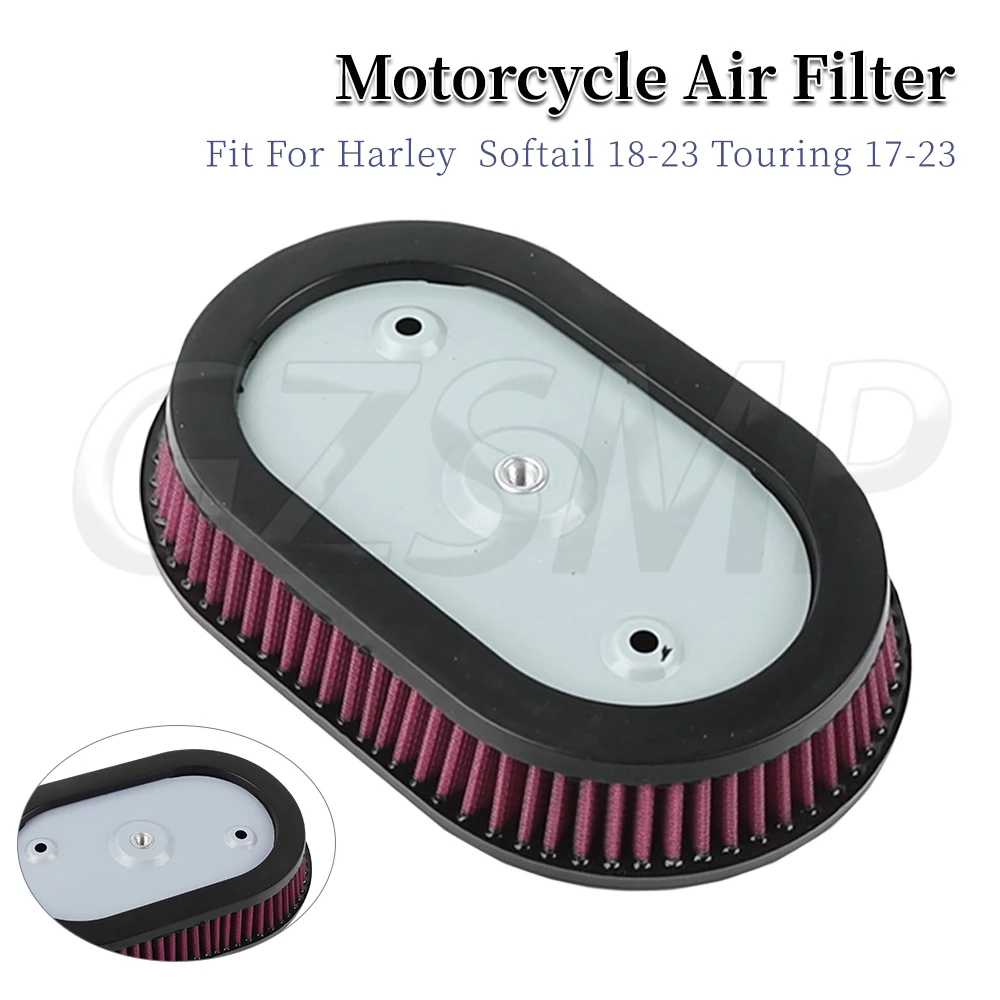 

Fit for Harley M8 Softail Fat Bob Touring Road Street Glide Tri Glide 2018-up Motorcycle Air Filter Cleaner Intake Filter