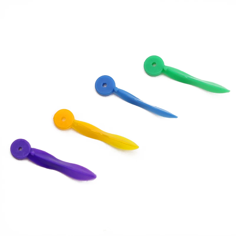 100pcs/Box Disposable Dental Tooth Gap Wedges With End Circular Hole Plastic Interdental Wedge Dental Matrix Wedge For Oral Care