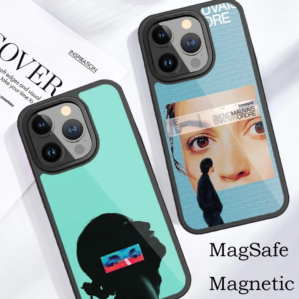 Rapper Lomepal France Phone Case For iPhone 15 14 13 12 11 Pro Max Plus Phone Magnetic for Macsafe Cases Cover