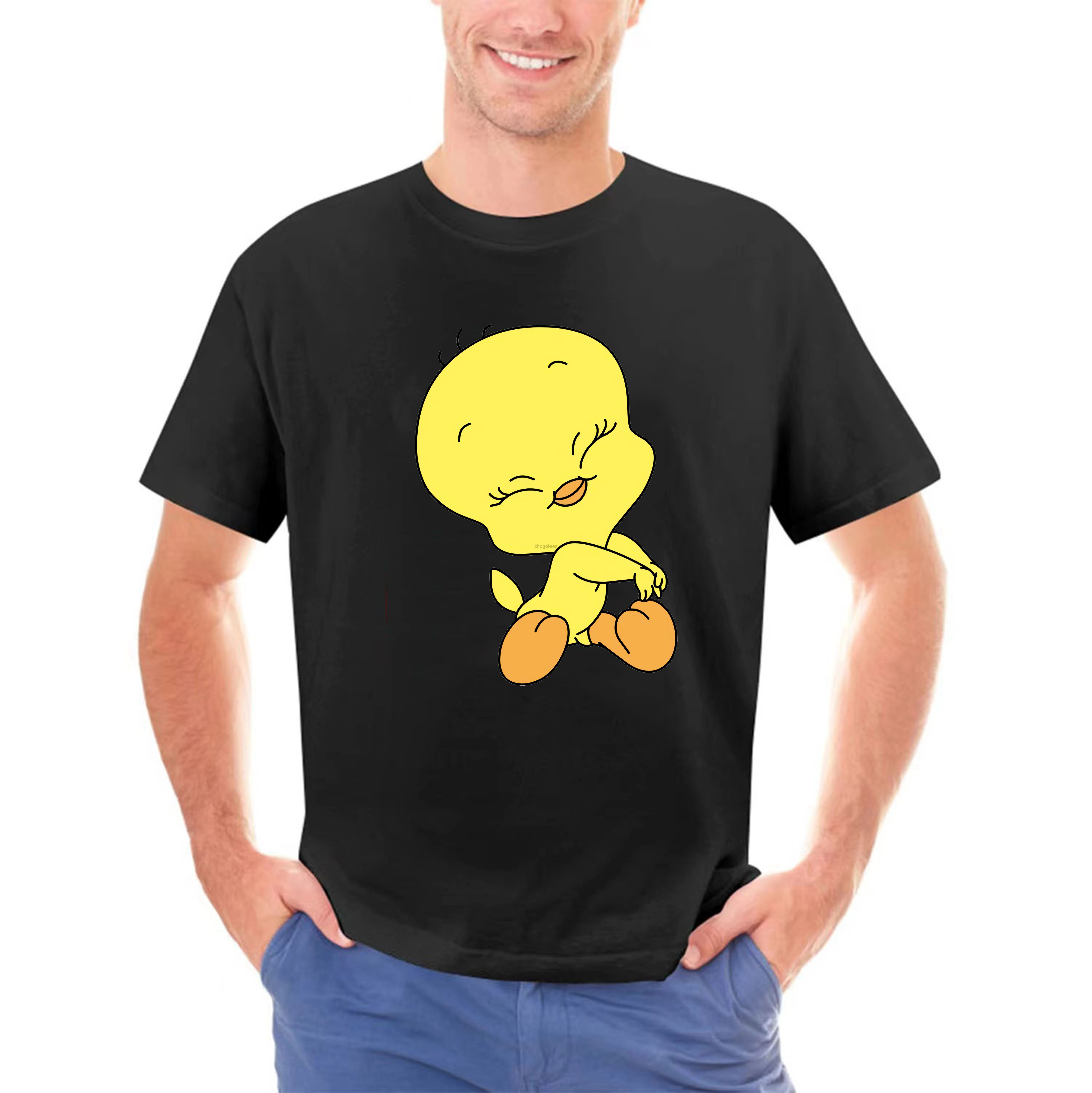 T Shirt For Men - Tweety Bird animated fictional yellow canary()