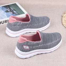 Shoes for Women 2023 New One Step Lazy Shoes, Casual Versatile Mom's Web Shoes, Soft Sole Women's Sports Shoes, Breathable