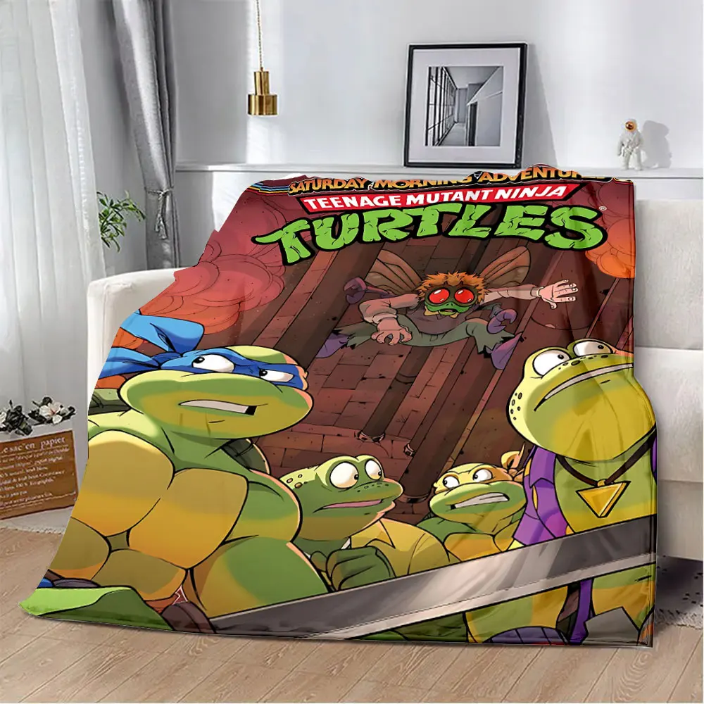 N-Ninja Turtles Printed Blanket Picnic Blankets Warm Blanket Soft and Comfortable Blanket Home Travel Birthday Gift