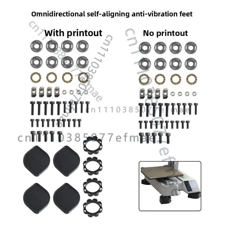 

FOR 3D printer omnidirectional self-aligning anti-vibration feet