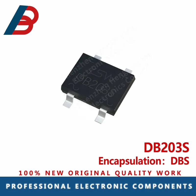 Paket DBS DB203S 10Pcs, Penyearah Dioda Jembatan 2A200V