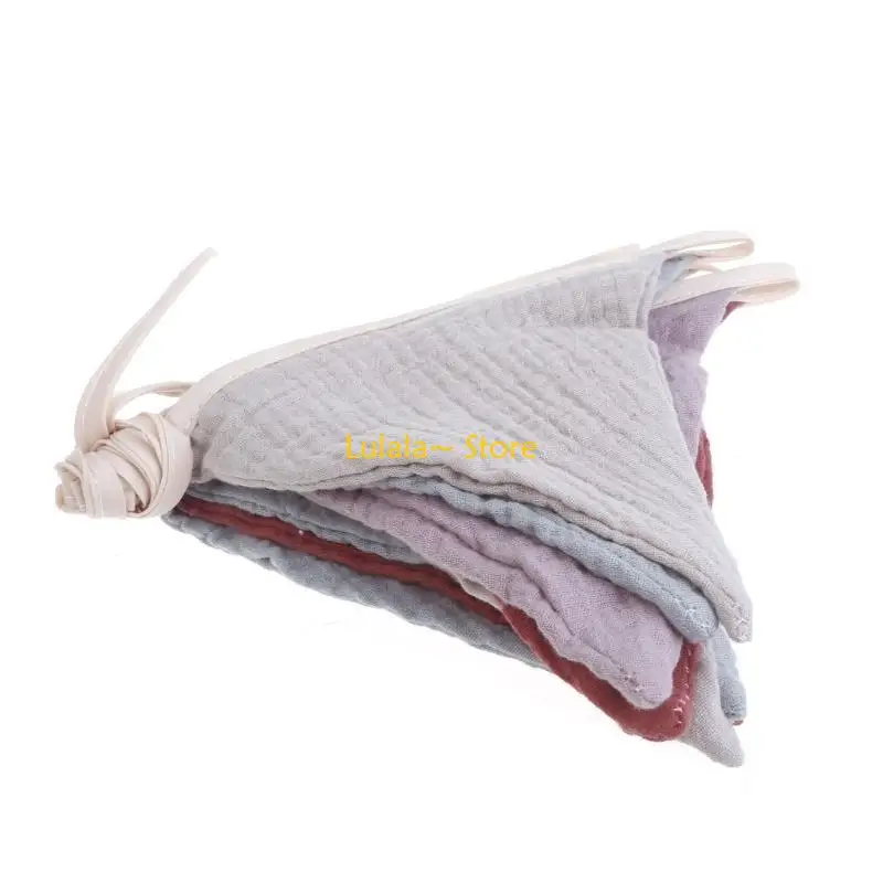 Y4QA Newborn Photography Props Bunting Flag Cotton Photoshooting Props Pennant