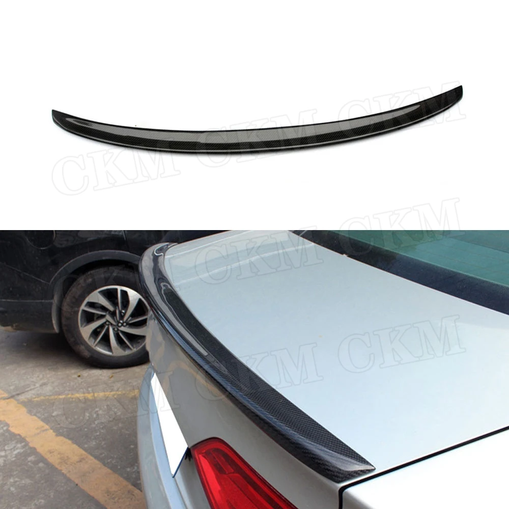 

CKMUUER Carbon Fiber Rear Spoiler Boot Trunk Duck Wings Spoiler Car Body Kits for Audi A4 B8.5 Sedan 2013-2016 S4 Style