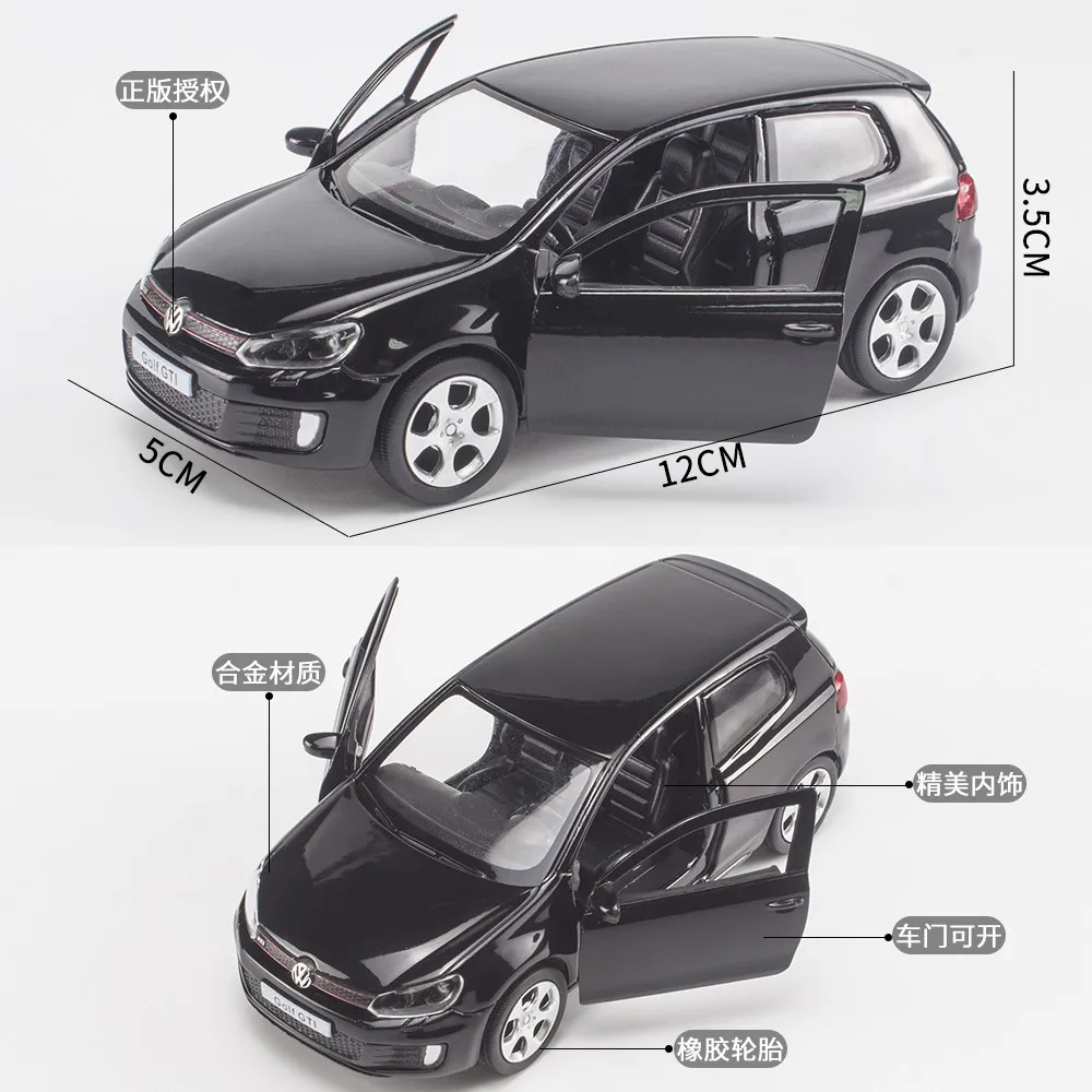 1:36 Volkswagen Series Beatle T1 Bus T-ROC Golf 6 GTI High Simulation Diecast Alloy Car Model Pull Back Collection Gift For Boy