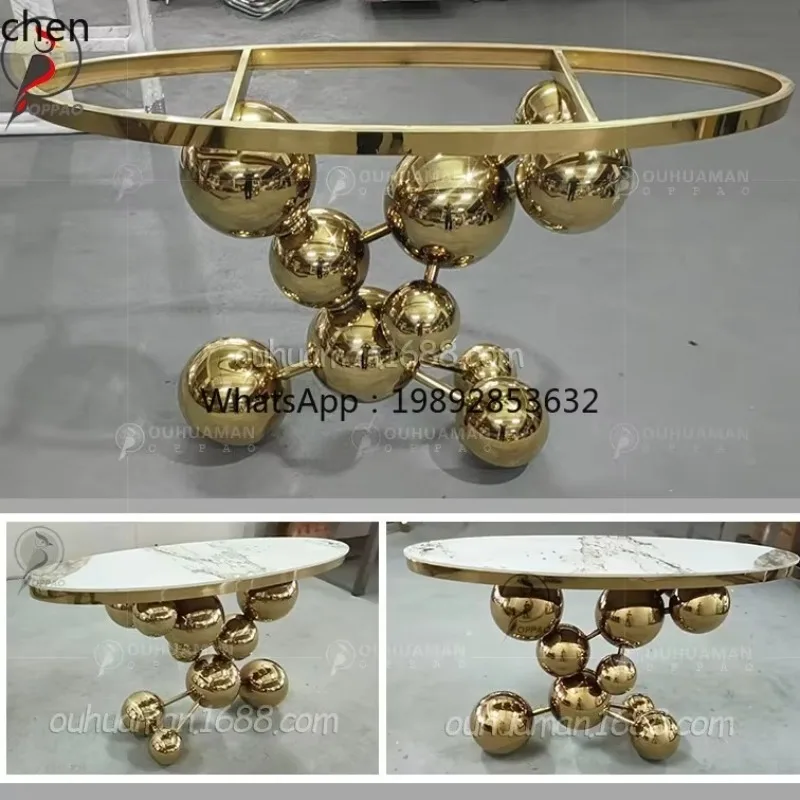 YFY  Creative Rock Plate Entrance Table Light Luxury Entryway Console Hotel View Table