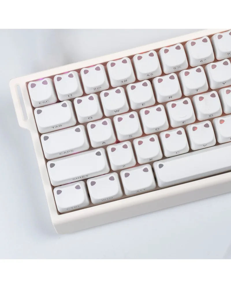 Keycaps Minimalist Crystal Jelly MAO Highly Compatible Step Forward Tarantula Light Transmission Side Engraving