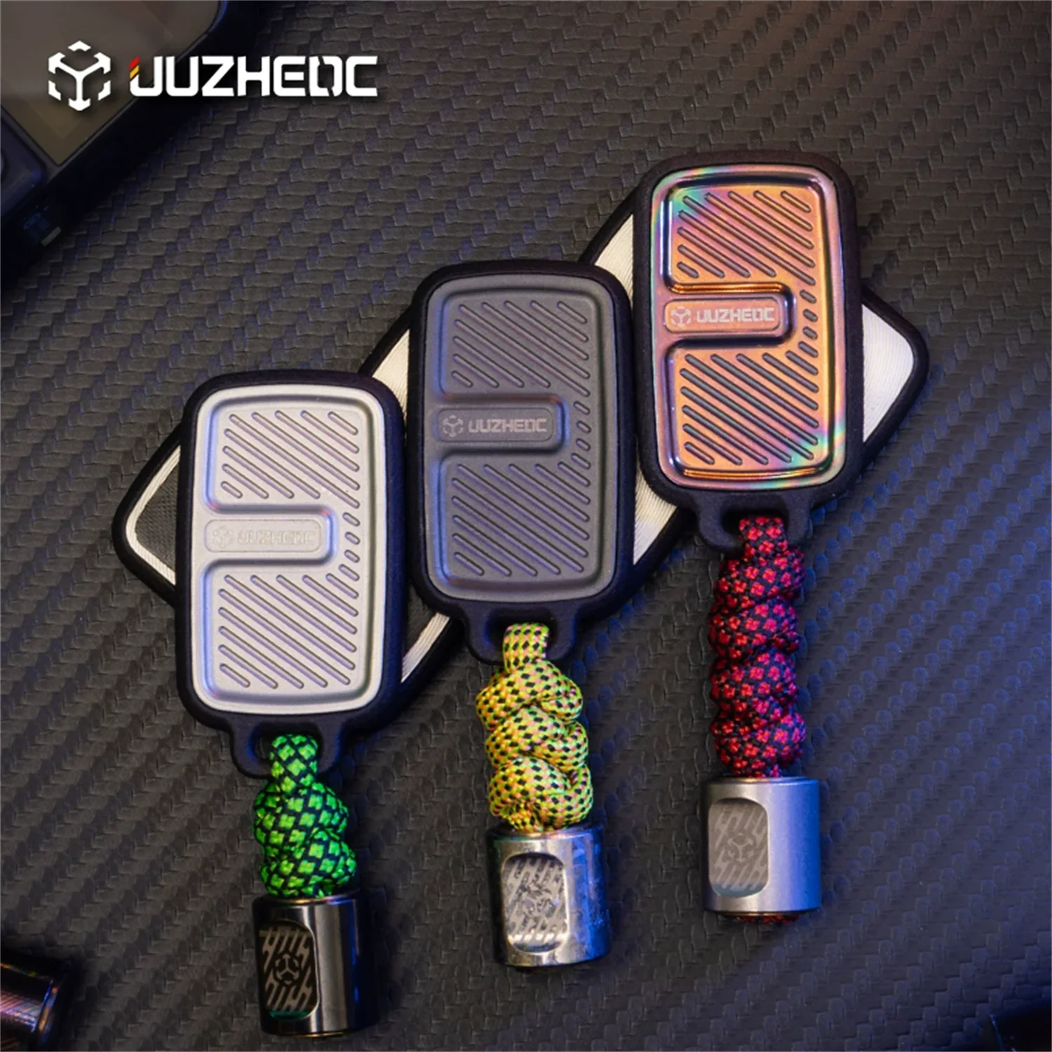 JUZHEN EDC Titanium Vingertop Decompressie Speelgoed Onbeperkt Fidget Slider Spinner Verjaardagscadeau