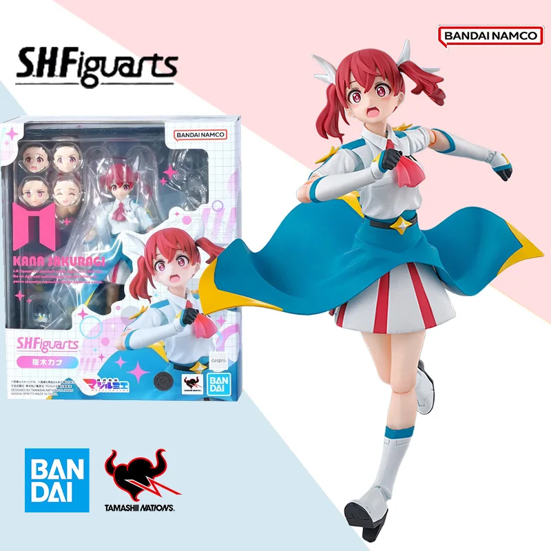 

Original Bandai KANA SAKURAGI shf Anime action figure model set collectible toys