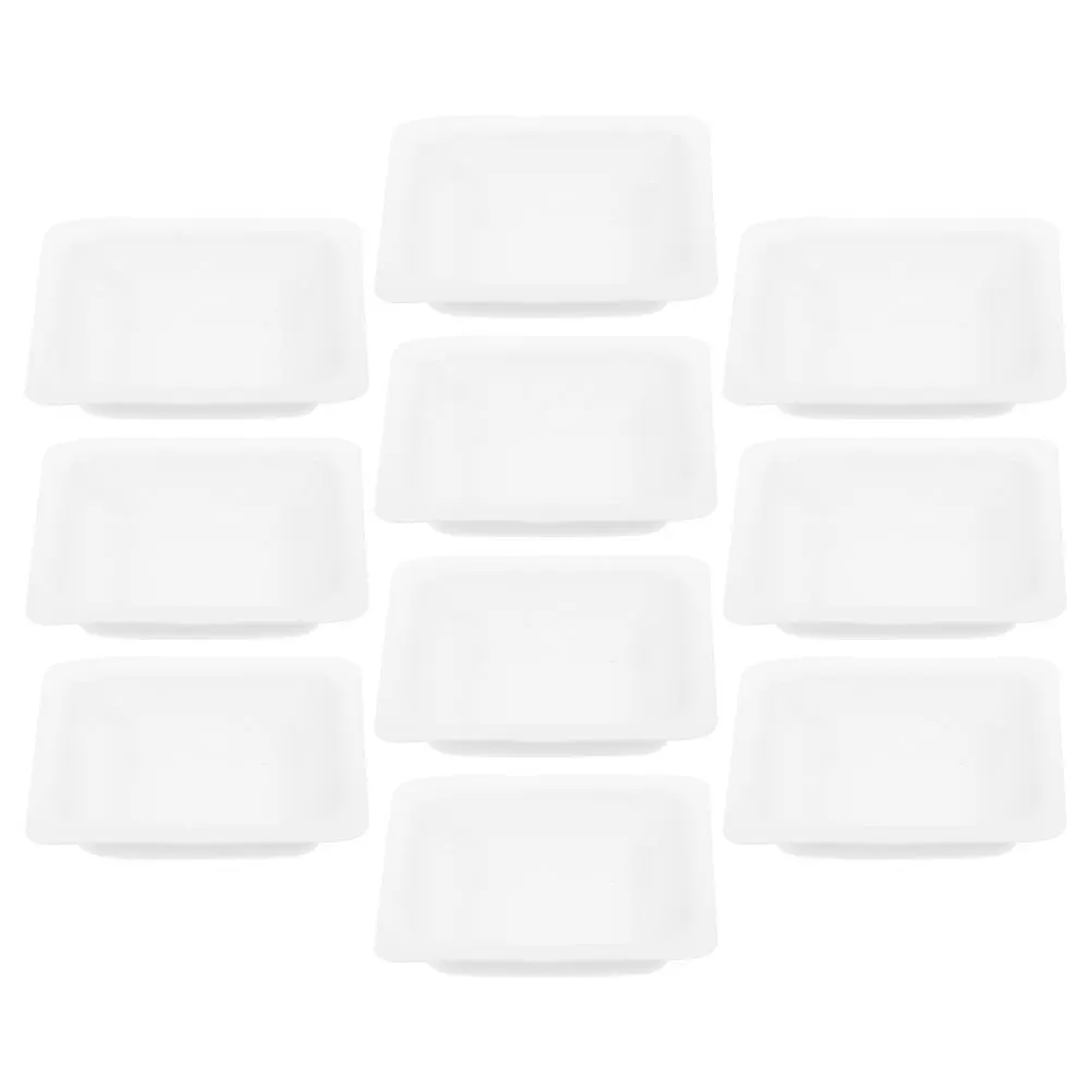 

10 Pcs Weighing Pan Lab Liquid Tray Mix Jewelry Dish Food Boats Disposable Plastic Epoxy Powder