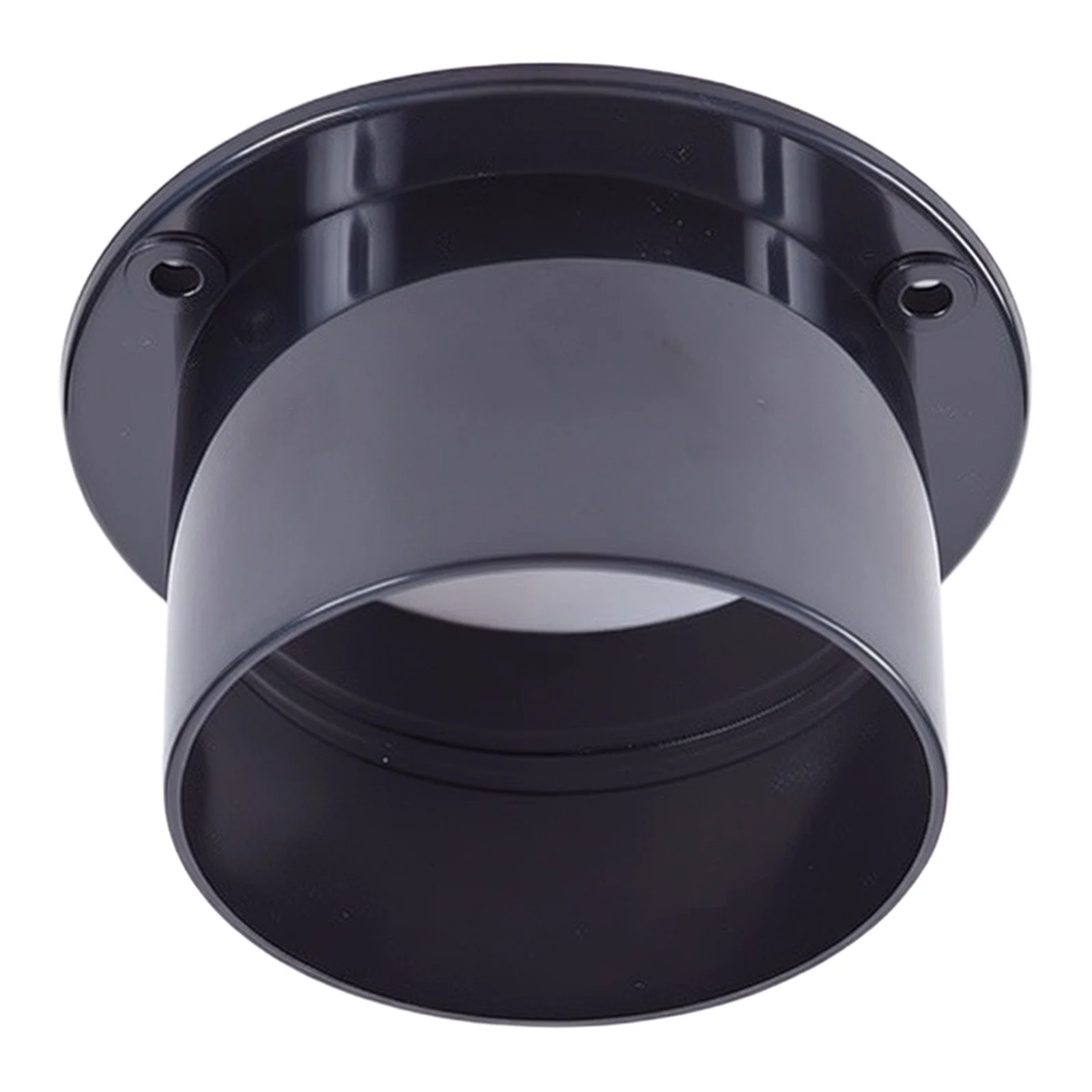 Flange Connection Straight Pipe Round Shape 1PC 75mm Air-Ducting Connection Black Resistance Brandnew Flange Connection