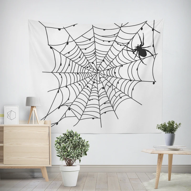 Decorazioni per la casa modern room decor items arazzo da parete camera da letto estetica wall art large fabric tapestrys Halloween autunno funny