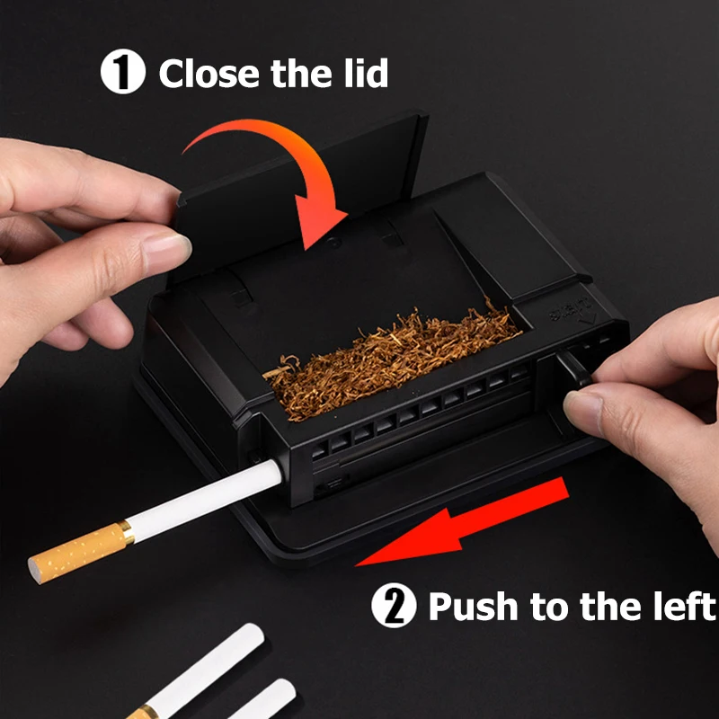 8mm Tobacco Rolling Machine Household Smoke Grass Stuffing Maker Tube Filling Manual Cigarette Roller Smoking Accessories