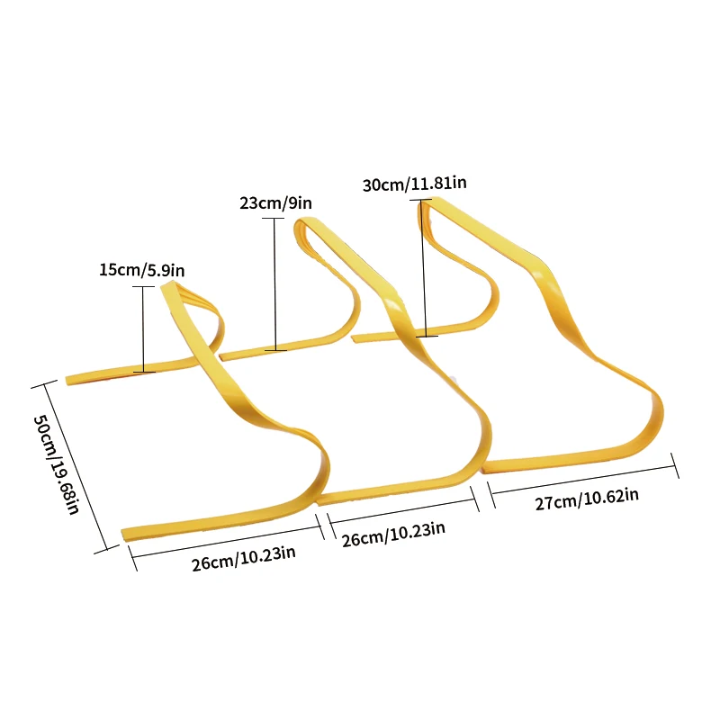 5 عبوات من معدات تدريب سرعة الرشاقة الصغيرة المسطحة على شكل حرف U، أداة تدريب اللياقة البدنية، أداة العارضة