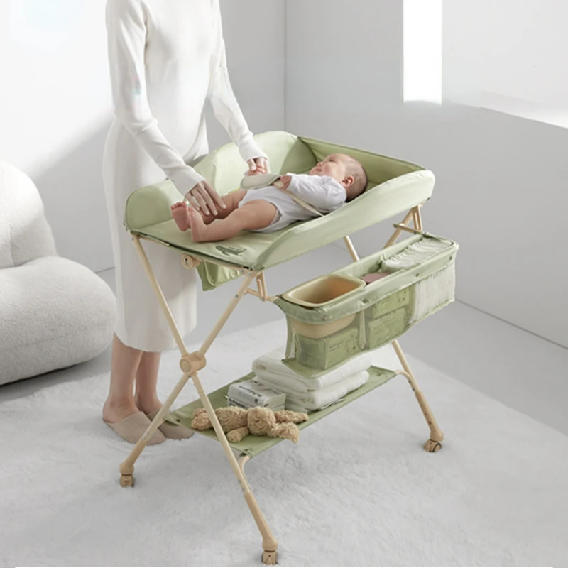 

Removable Diaper Table Multi-gear Adjustable Baby Care Table Multi-functional Bath Table Change Diaper Folding Changing Tables