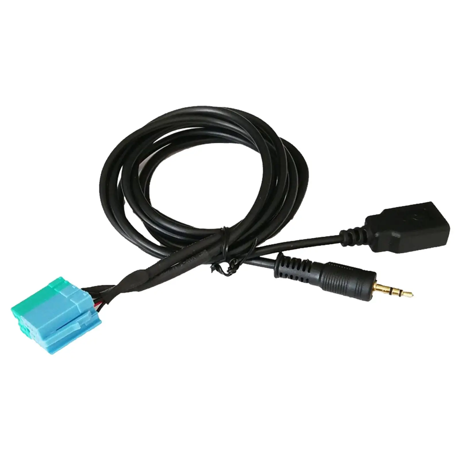 AUX USB Adapter Cable Convertor Connector Audio Cable for Lancia Mobile Phone Computer