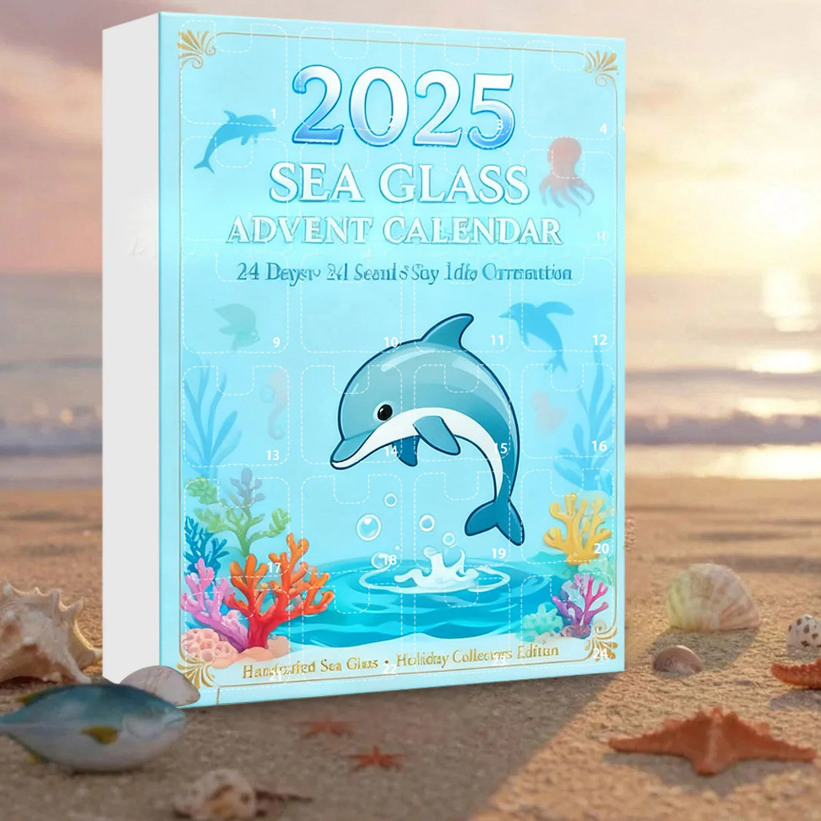 Sand Timer for Kids 30 Minutes Children's Ocean Advent Calendar Christmas 2025 Countdown Advent 1 Hour Sand Timer for Kids