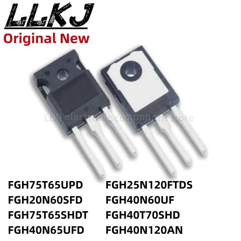 1pcs FGH75T65UPD FGH20N60SFD FGH75T65SHDT FGH40N65UFD FGH25N120FTDS FGH40N60UF FGH40T70SHD FGH40N120AN TO247 MOS FET TO-247