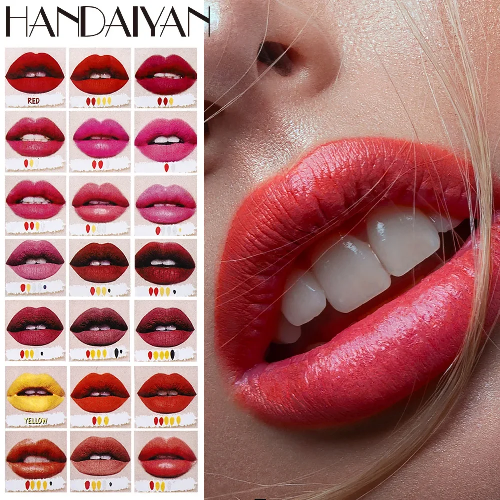 DIY Lip Gloss Matte Lipstick Beauty Magic Rouge Waterproof Long Lasting Lip Glaze Lips Cosmetic Set