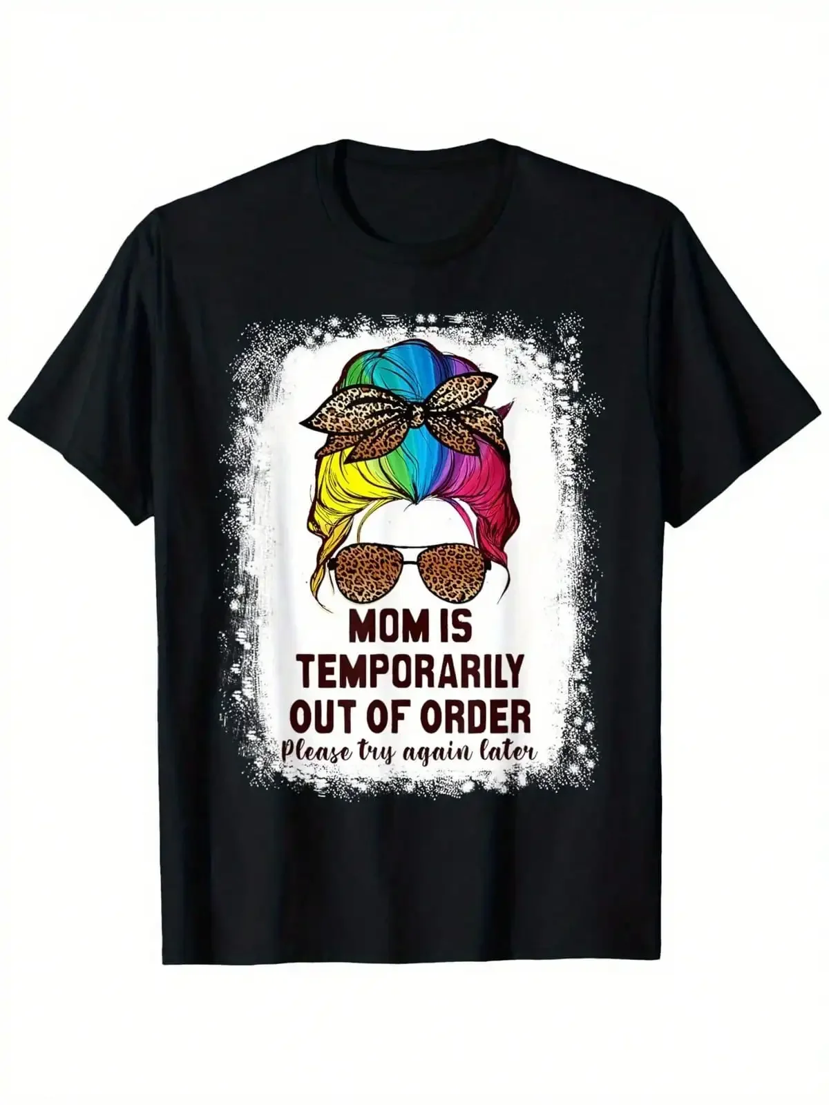 Mom Is Not Available At The Moment, Please Try Again Later. T-Shirt,Breathable And Comfortable Short-Sleeved Round-Neck Top, Suitable For All Seasons, Everyday Wear For Wome