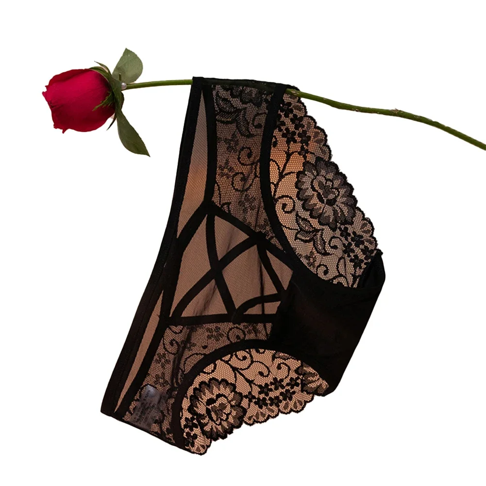 

Женские высококачественные французские кружевные сетчатые трусики с низкой талией, сексуальные женские стринги, нижнее белье