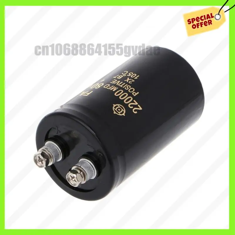 -A61K 22000Uf 80V Electrolytic Screw Capacitor Electrolytic Capacitor Power Management Systems Capacitor Volume 50X80mm