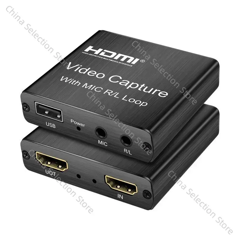 HDMI Video Capture Card with Loop Out USB2.0 High-resolution Video Capture Card OBS Game LIVE Collector