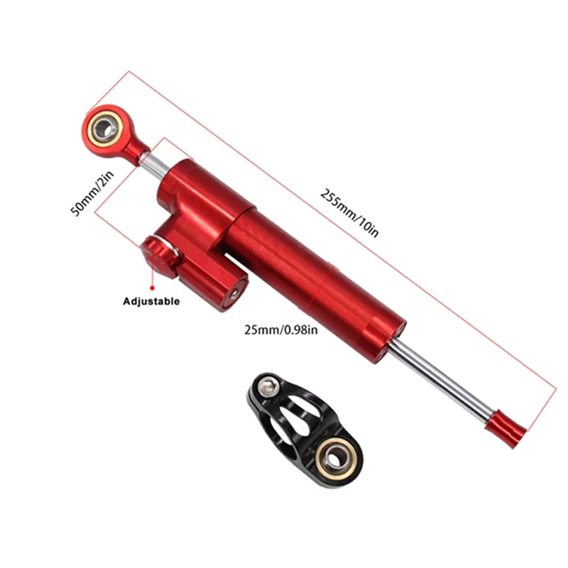 調整可能なステアリングダンパー Dualtron サンダー DT3 ゼロ 10X 電動スクータースタビライザーダンパーアクセサリー