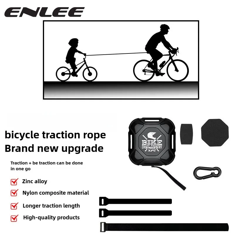 ENLEE Fahrrad Outdoor Reiten Zugseil Mountainbike Eltern-Kind-Anhänger Seil Automatische Einziehbare Seil Gerät