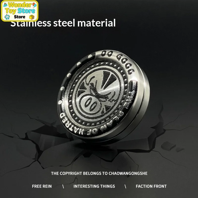 Chaowangongshe Fidget Slider Coin 304 Stainless Steel EDC Fidget Spinner Stress Relief Toy For Adults Office Home Anxiety Relief